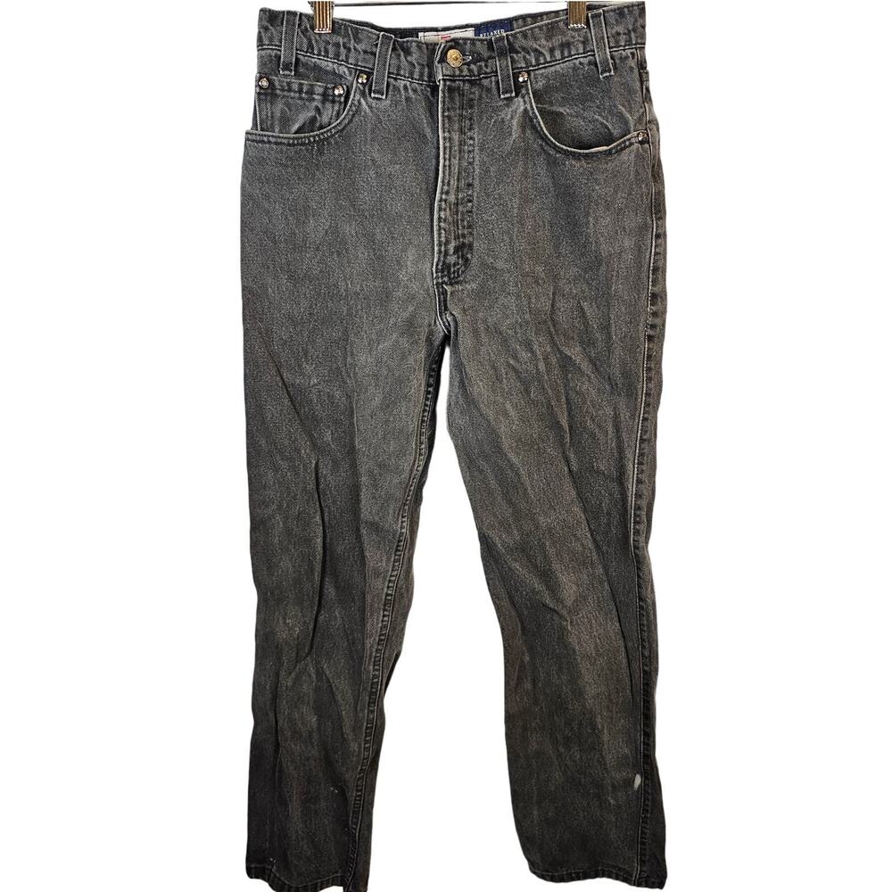 VTG 90's Levi's 540 Bronze Tab Relaxed Fit Black Denim Jeans USA Men's 30x31